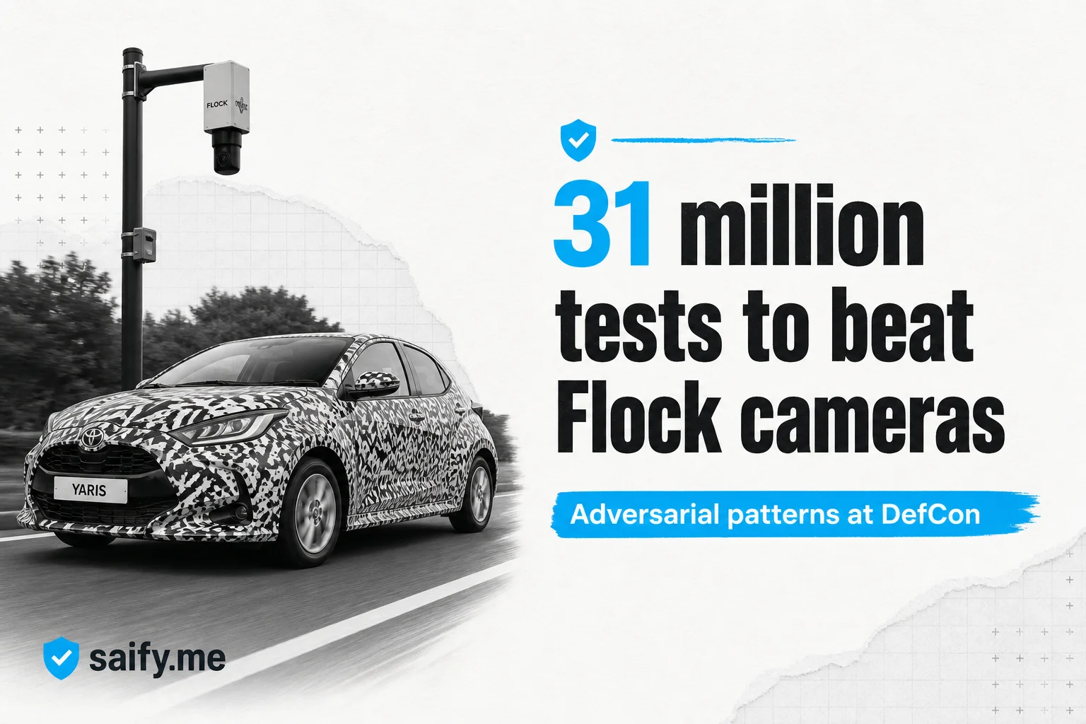 31 million tests later, noRecognition beat Flock cameras at DefCon