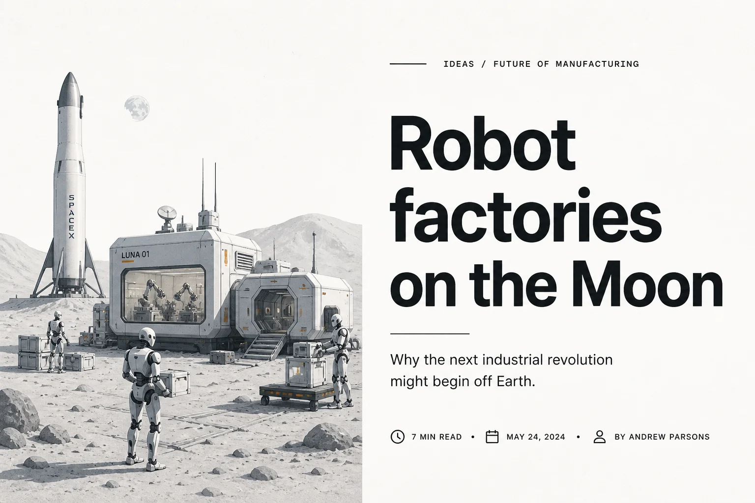 SpaceX's first earnings call pitched robot factories on the Moon. Investors wanted capex numbers.